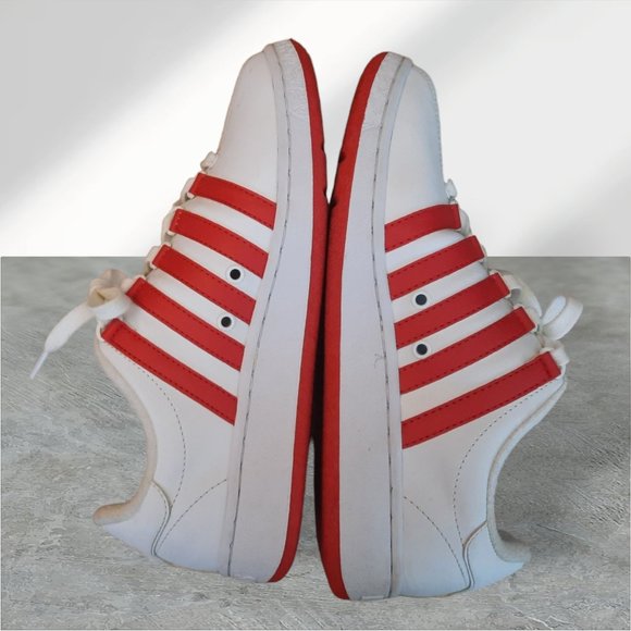 K-Swiss Mens Classic Lx In White/red 7.5 Tennis Shoe\'s 03343-11-M main image 10